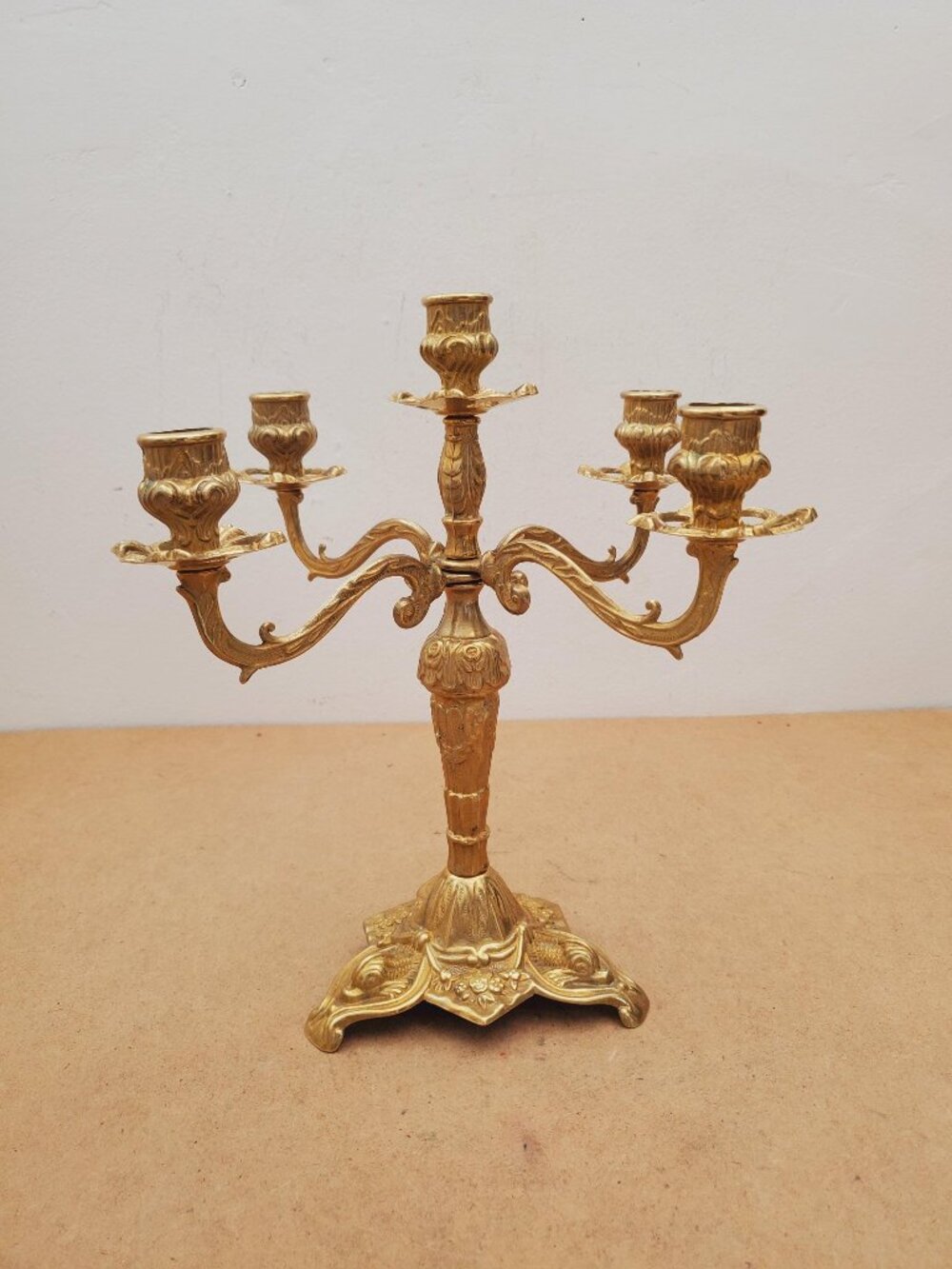 Vintage candelabra candle holders/ 5 arm candelabras/ candelabra perfect for